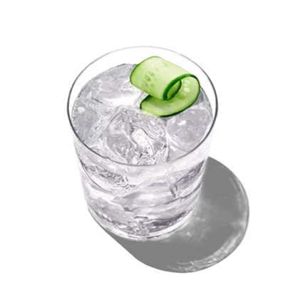 With a glass of Cucumber Tonic you combine Pinnacle Vodka and cucumber flavor.