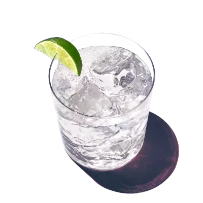 A glass of GRAPE LIME COOLER recipe