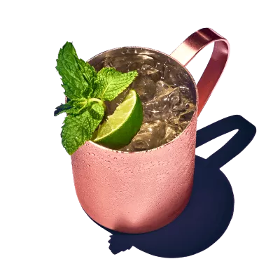 A great summer drink with a cup of grapefruit mule with vodka from pinnacle.