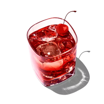 A glass of Peach Paradise covers your vodka in red.