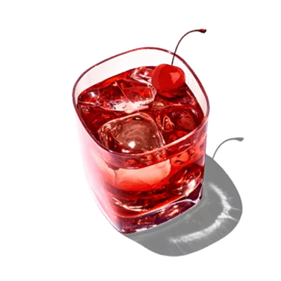 A glass of peach paradise covers your vodka in red.