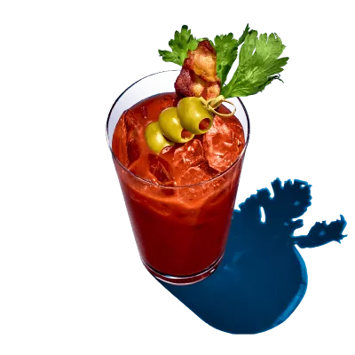 A glass of Pinnacle Bloody Mary drink is refreshing and helps you stay cool.