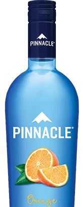 High quality bottles and aesthetic design with orange flavored vodka from Pinnacle.