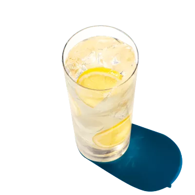 A glass of lemonade