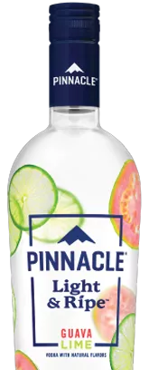 High Quality Bottles And Aesthetic Design With Light & Ripe Guava Lime Vodka From Pinnacle.