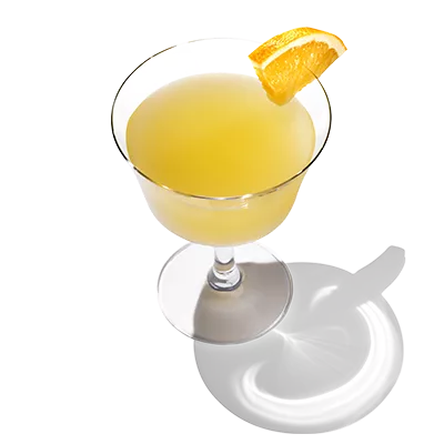 A glass of Pinnacle Orange Cream Martini